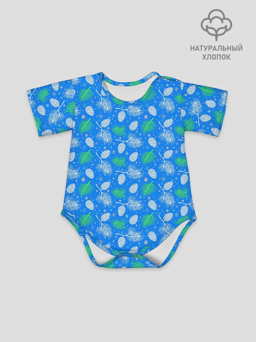 Детское боди / Шишки-Ёлочки