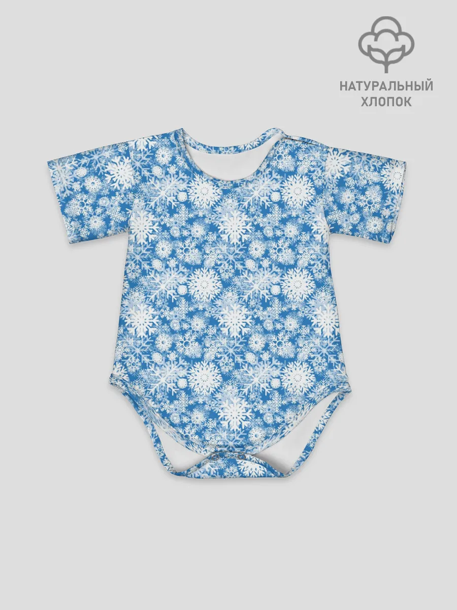 Детское боди / Узоры Снежных Хлопьев