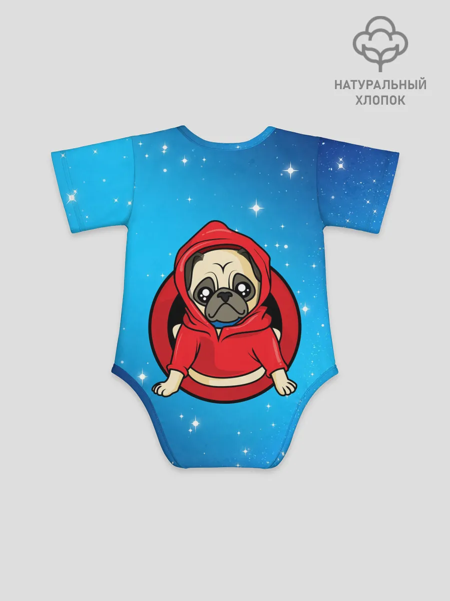 Детское боди / Мопс в толстовке