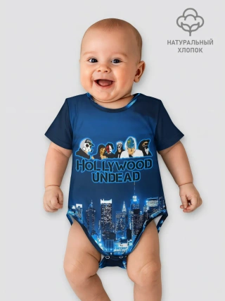 Детское боди / Группа Hollywood Undead ночной город