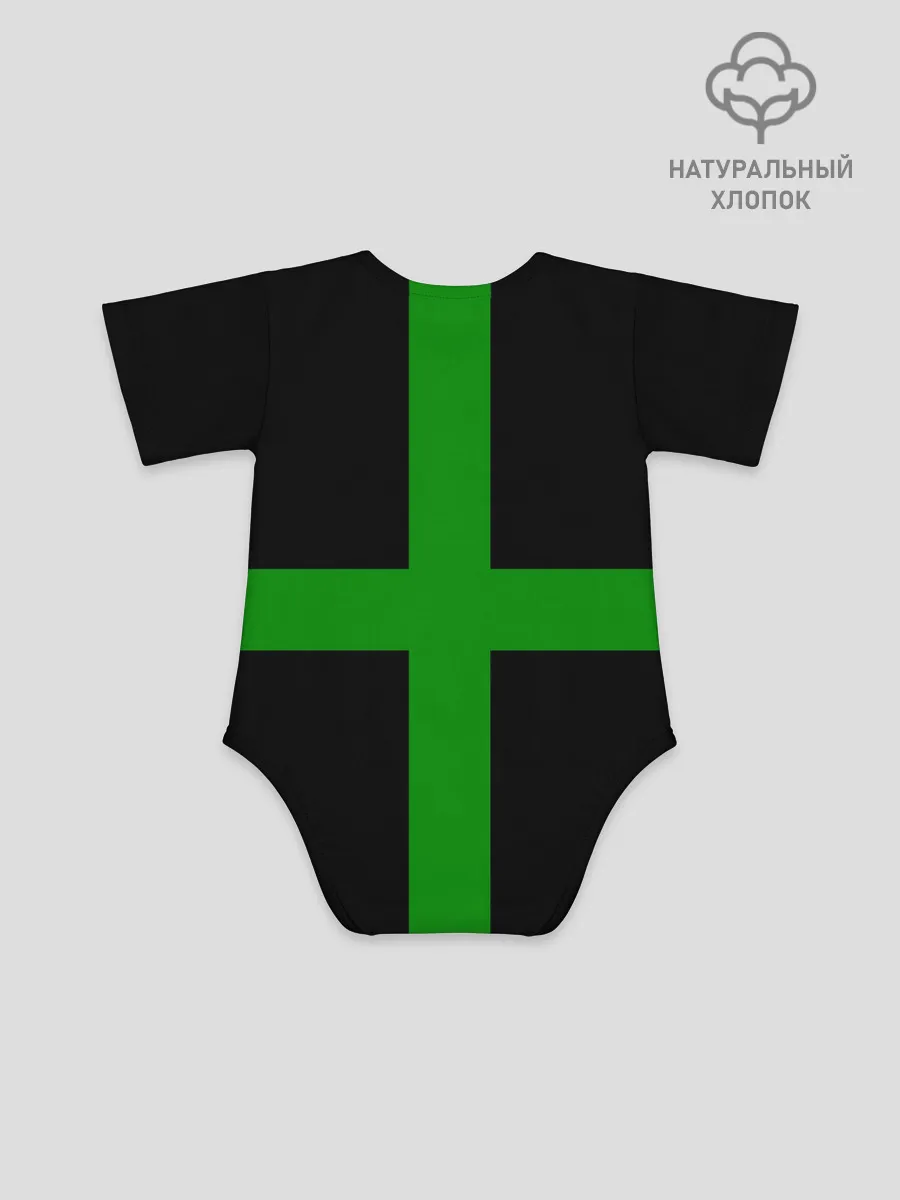 Детское боди / Hollywood Undead заеленный крест