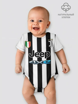 Детское боди / Форма Ювентуса домашняя 2021/2022