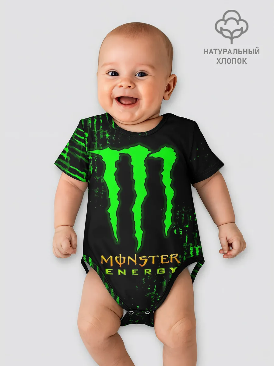 Детское боди / MONSTER ENERGY NEON | МОНСТЕР НЕОН