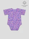Детское боди / Сиреневая пиксельная абстракция