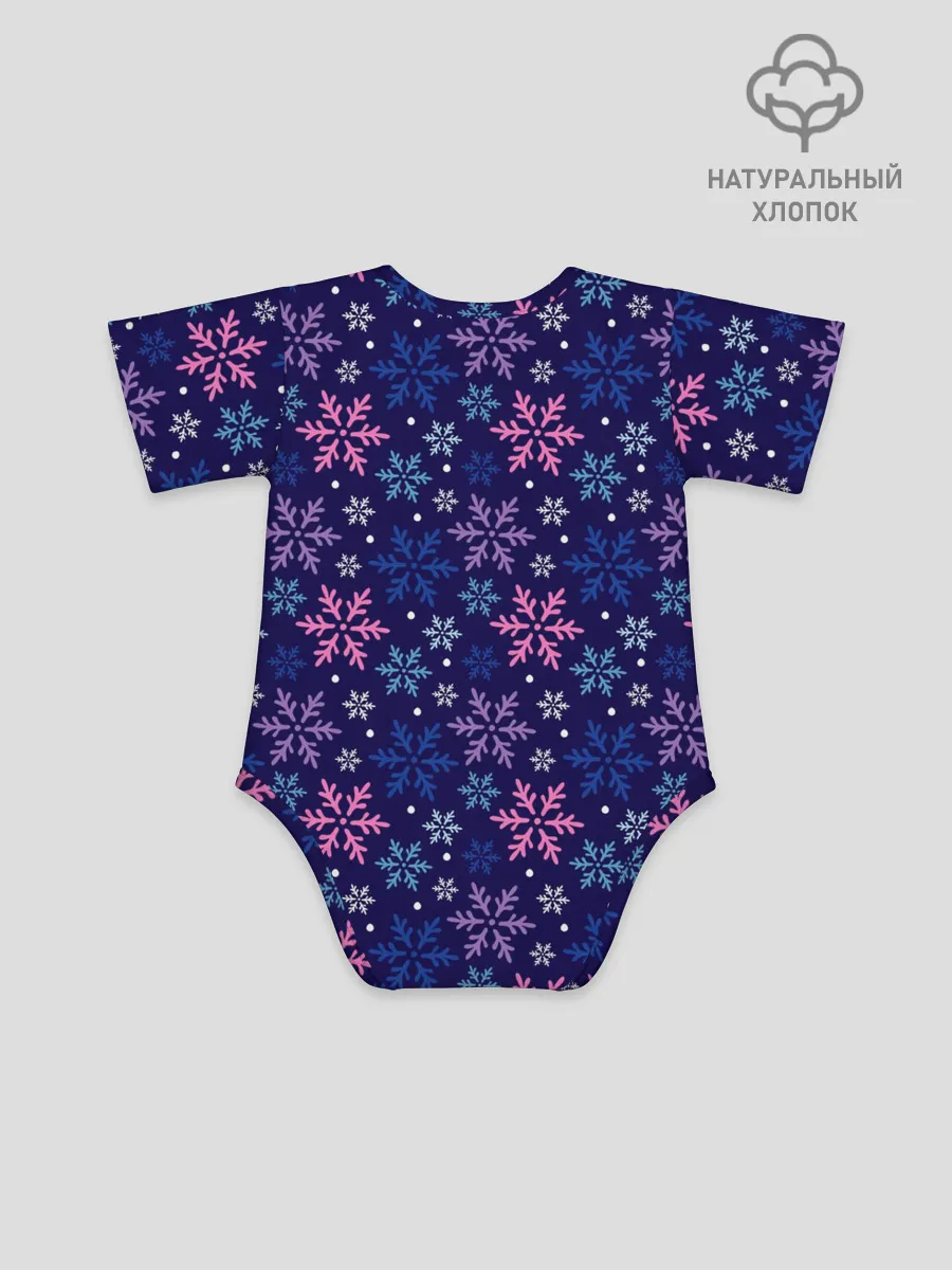 Детское боди / Ночные Снежинки