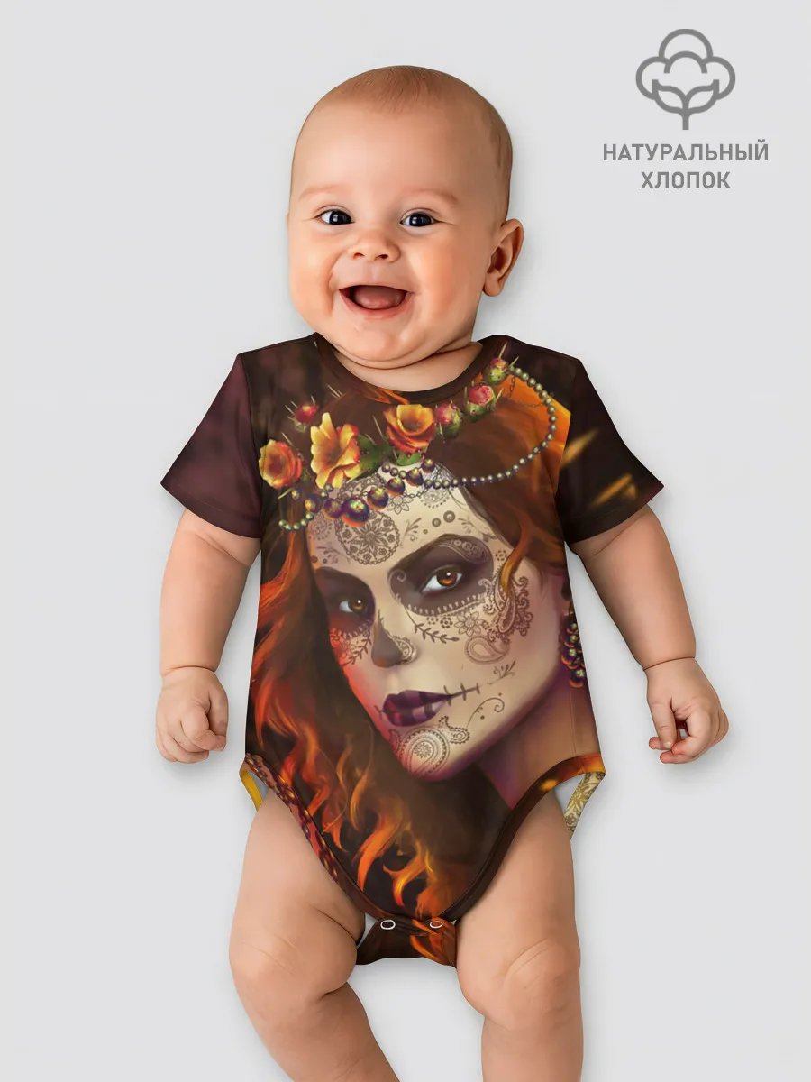 Детское боди / Рыжая Ведьма с розами