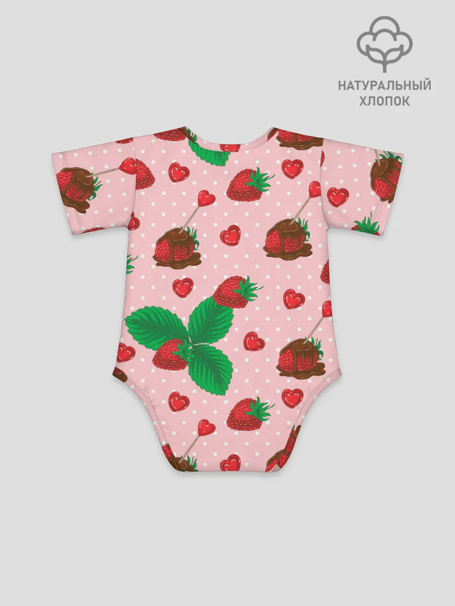 Детское боди / Клубника в шоколаде