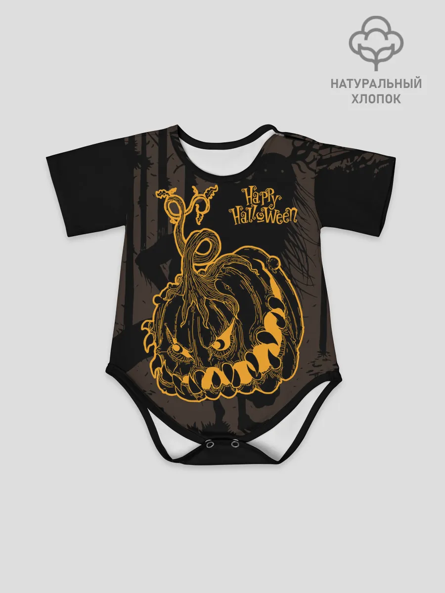 Детское боди / Зубастая тыква на Хэллоуин