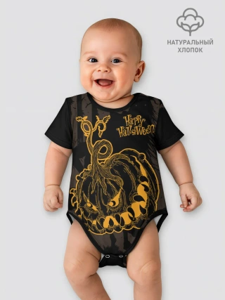 Детское боди / Зубастая тыква на Хэллоуин