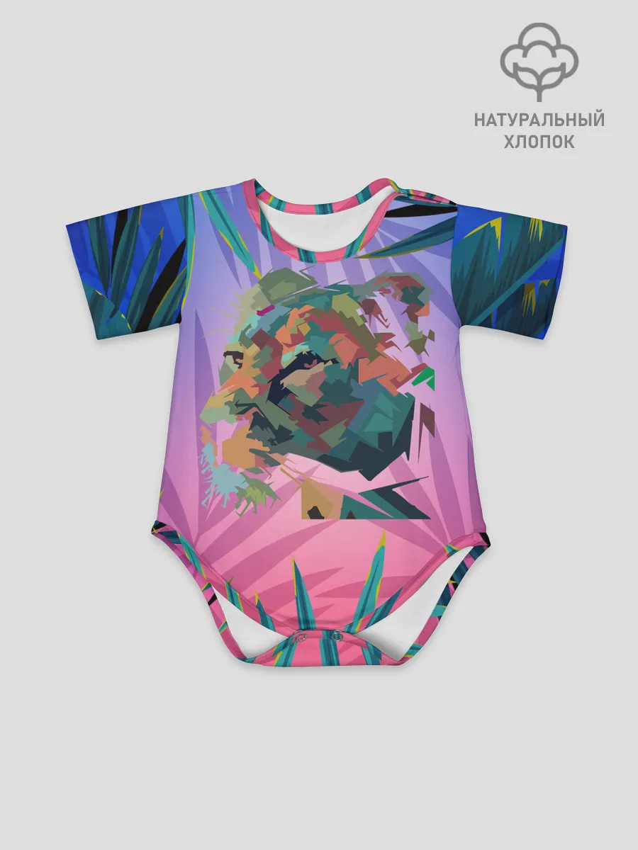 Детское боди / Тигр из абстракций