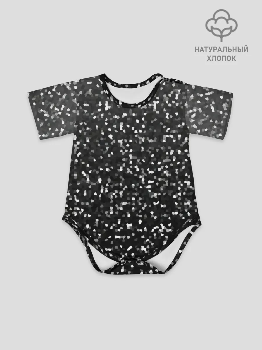 Детское боди / ЧБ мозаика