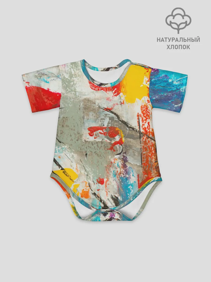 Детское боди / Буйство красок 3D
