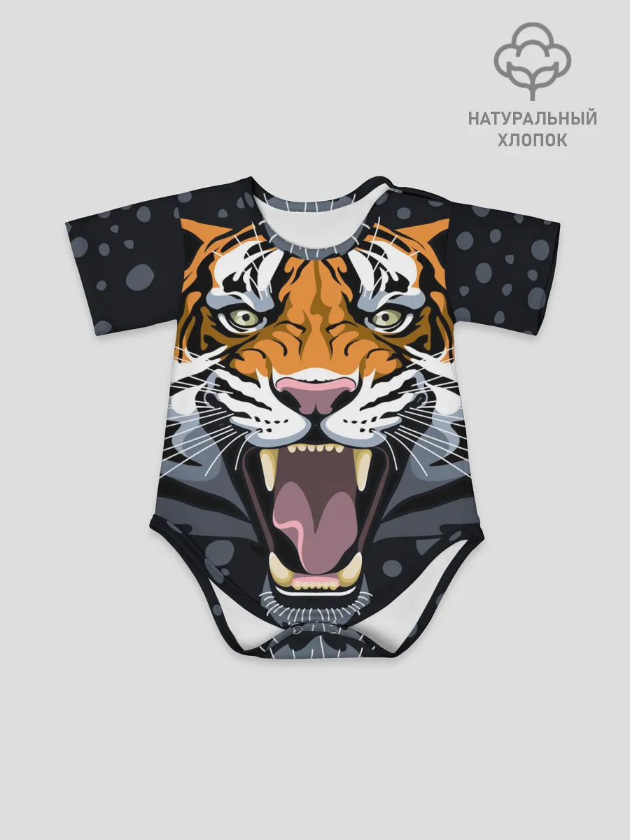 Детское боди / Амурский тигр в ночи