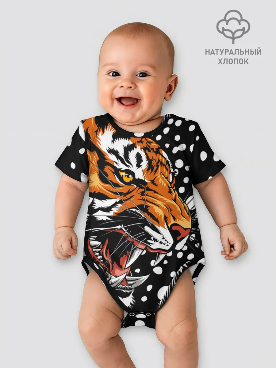 Детское боди / Амурский тигр и снегопад