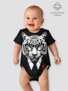 Детское боди / Тигр с красной розой