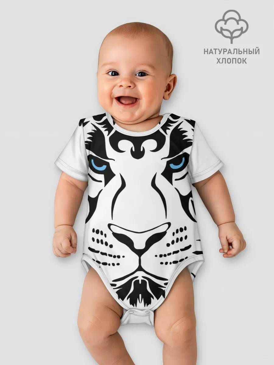 Детское боди / Водяной голубоглазый тигр