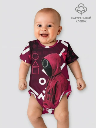 Детское боди / ИГРА В КАЛЬМА, УЗОР ИЕРОГЛИФЫ