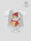 Детское боди / Тигр в красной шапке