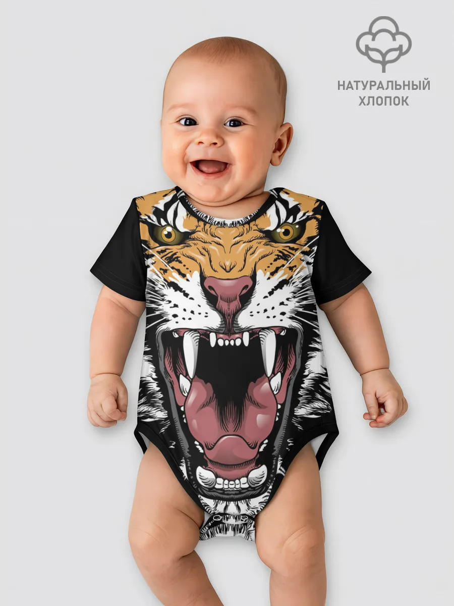 Детское боди / Оскал амурского тигра