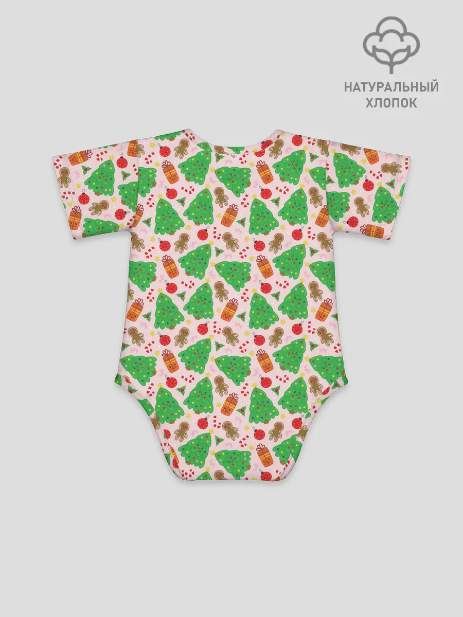 Детское боди / Новогодние ёлки и подарки