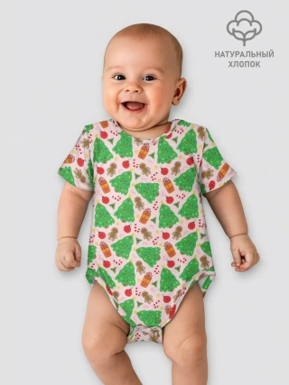 Детское боди / Новогодние ёлки и подарки