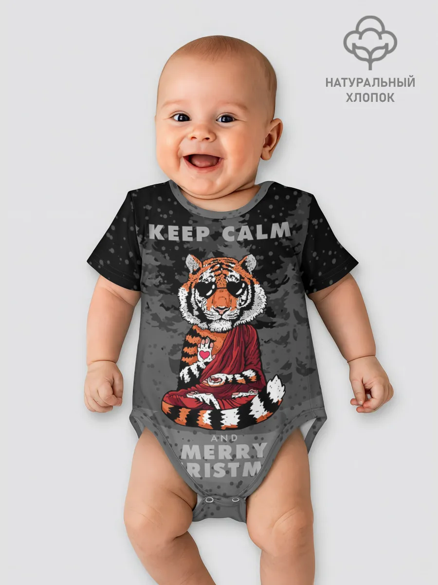 Детское боди / Keep calm and Merry Christmas