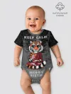Детское боди / Keep calm and Merry Christmas