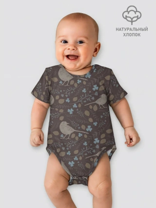 Детское боди / Осенняя абстракция