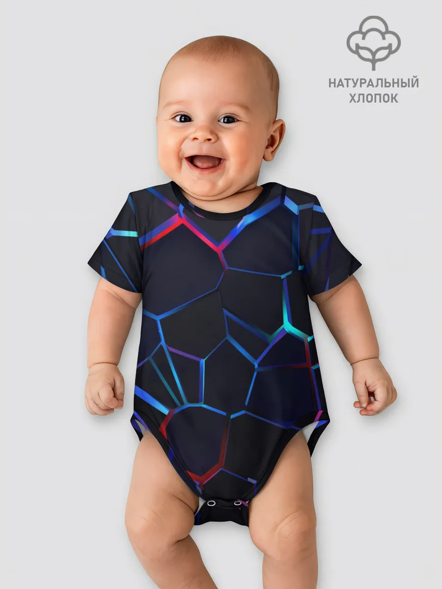 Детское боди / Неоновые 3D плиты | Неоновые плиты