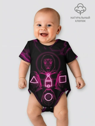 Детское боди / Игра в кальмара смотрящий тут как тут