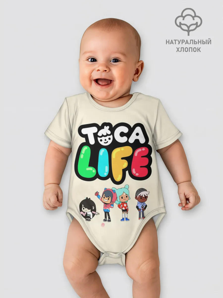 Детское боди / Toca Boca Рита, Зик, Нари, Леон