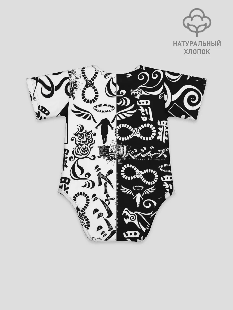 Детское боди / ТОКИЙСКИЕ МСТИТЕЛИ ЛОГОБОМБИНГ ЧБ