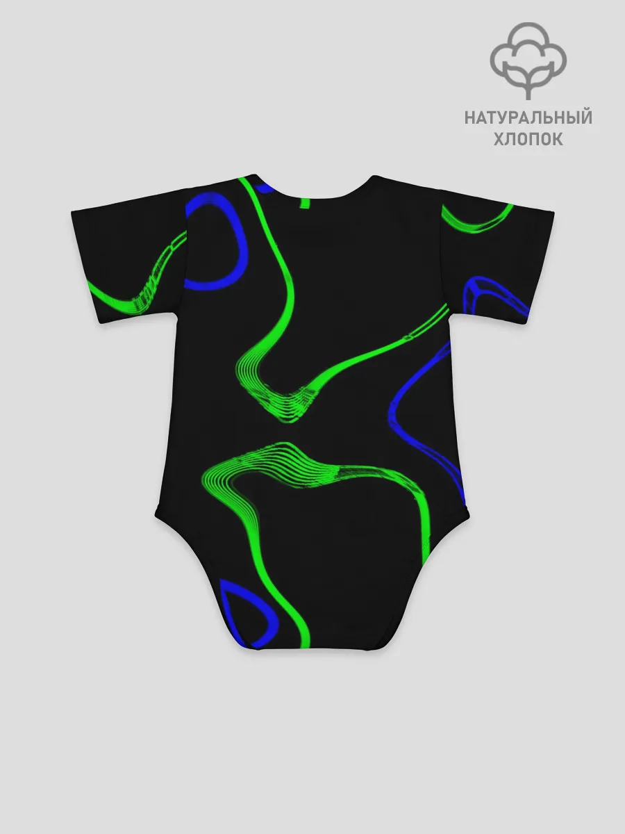 Детское боди / Неоновый хаос 3D/Neon chaos 3D