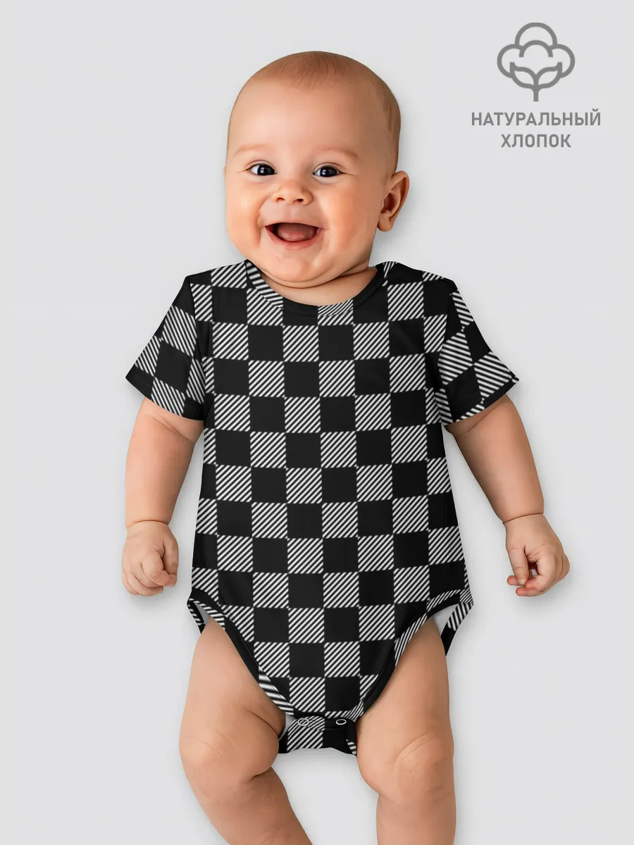 Детское боди / Шахматные Клетки