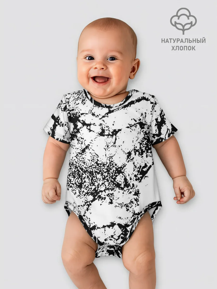 Детское боди / Эффект линогравюры