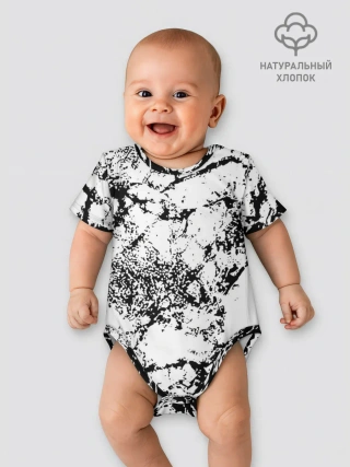 Детское боди / Эффект линогравюры