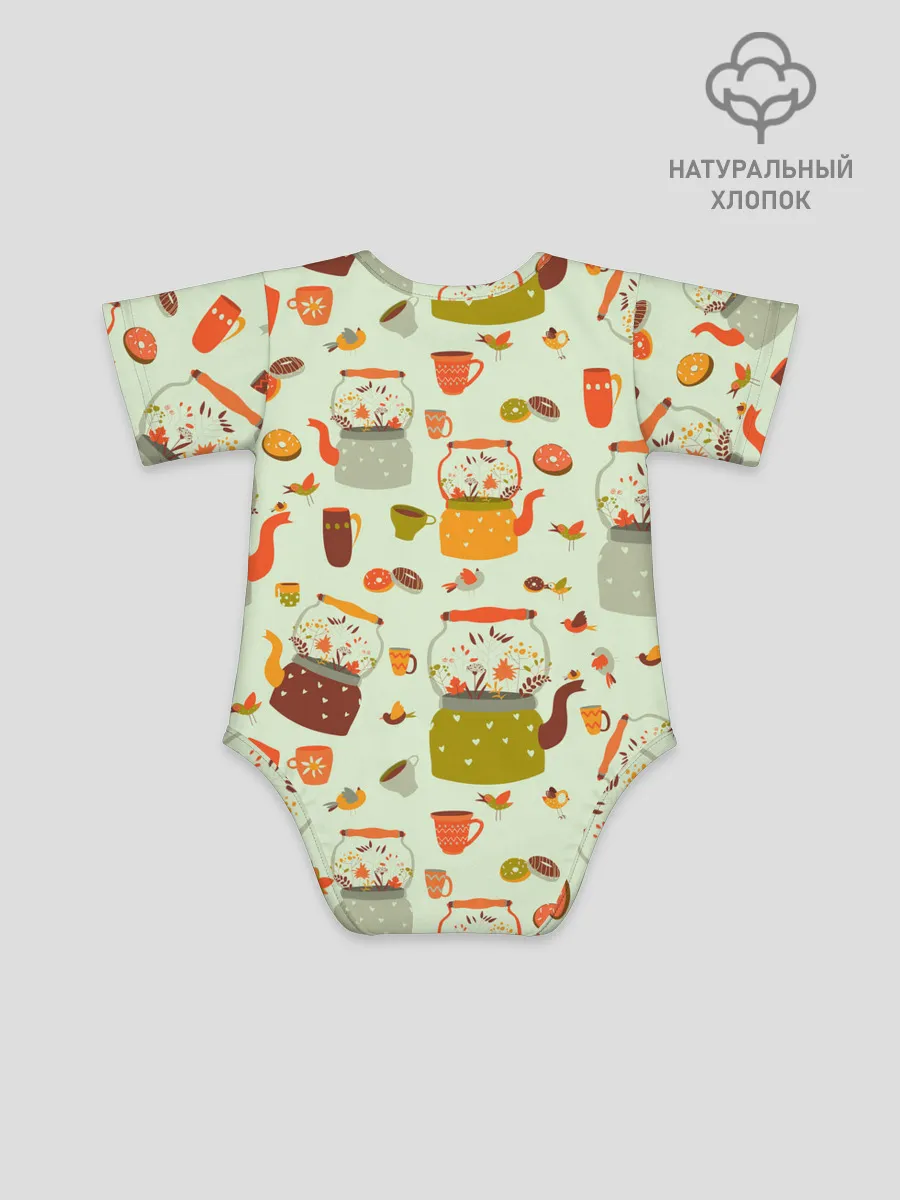 Детское боди / осенние чаепитие