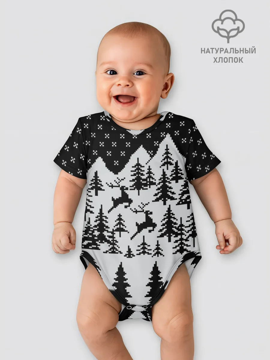 Детское боди / Северные Олени в Горах