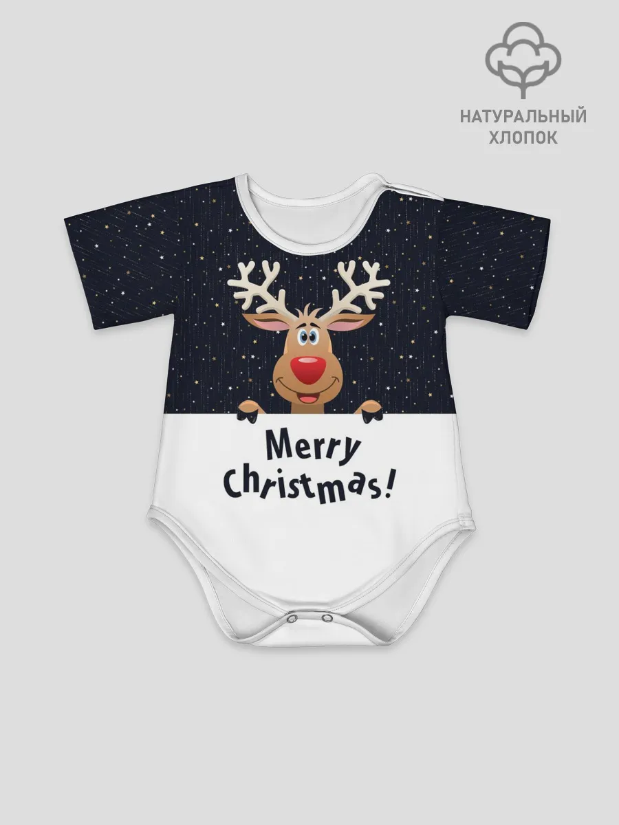Детское боди / Новогодний Оленёнок Рудольф