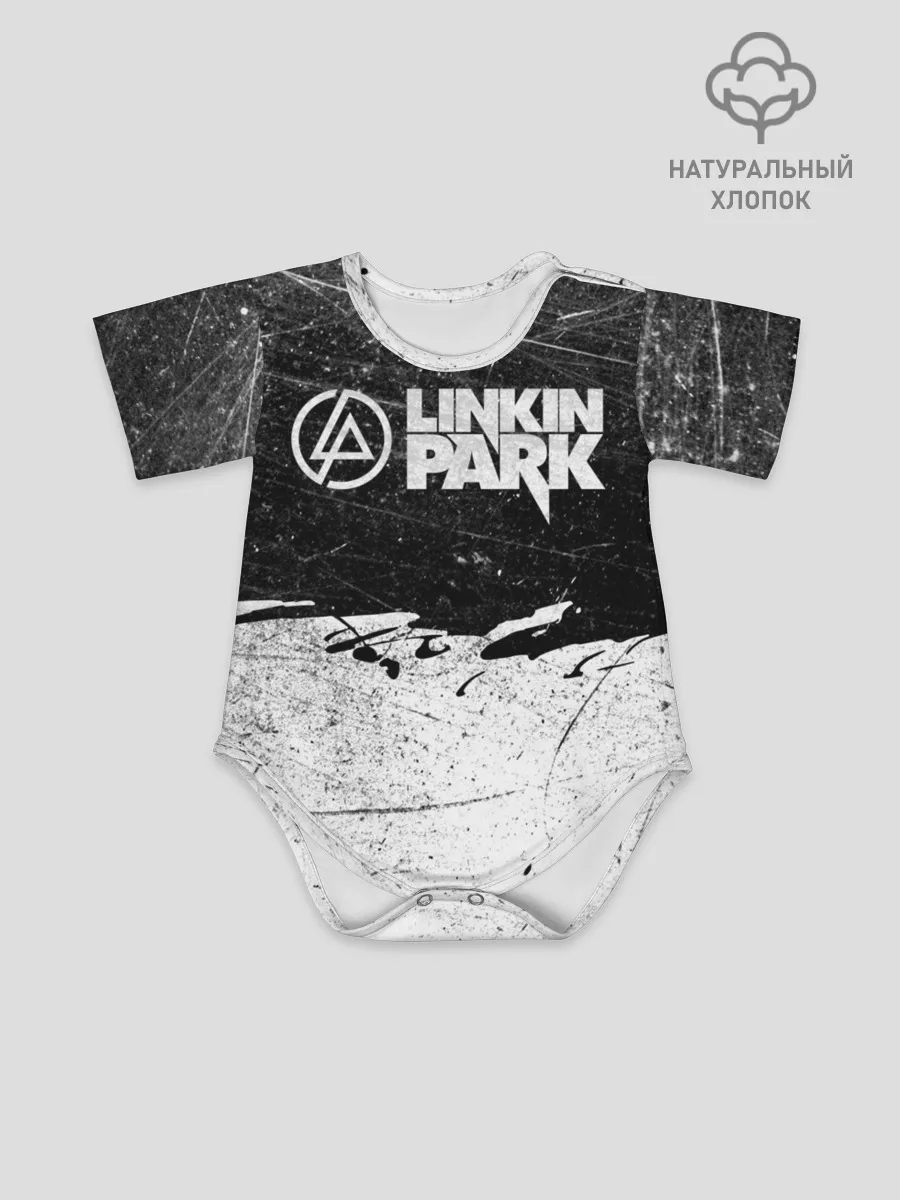 Детское боди / Линкин Парк Лого Рок ЧБ | Linkin Park Rock