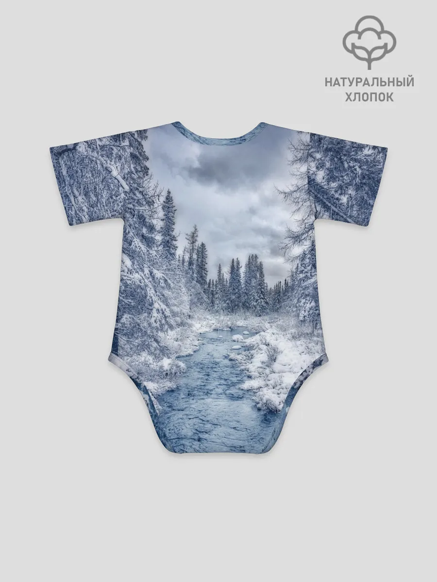 Детское боди / СНЕЖНЫЙ ПЕЙЗАЖ