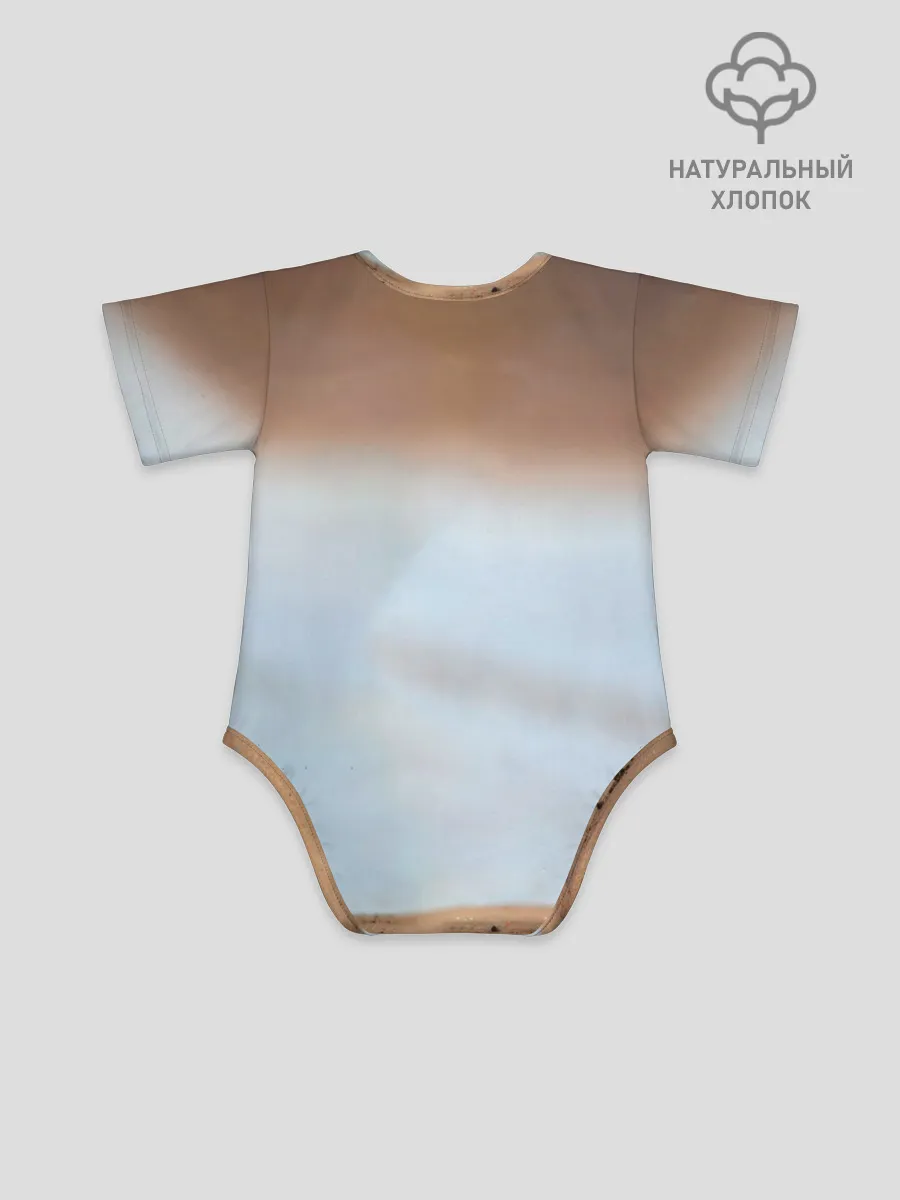 Детское боди / Медведь с рыбой во рту