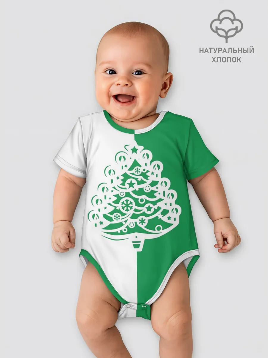 Детское боди / Зелёная Ёлочка
