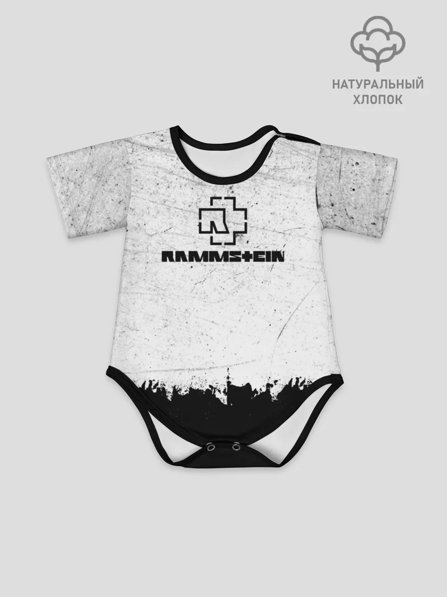 Детское боди / Рамштайн ЧБ Гранж | Rammstein Rock