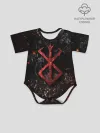 Детское боди / BERSERK LOGO GRUNGE RED