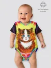 Детское боди / Psychedelic Rainbow Cat