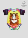 Детское боди / Psychedelic Rainbow Cat