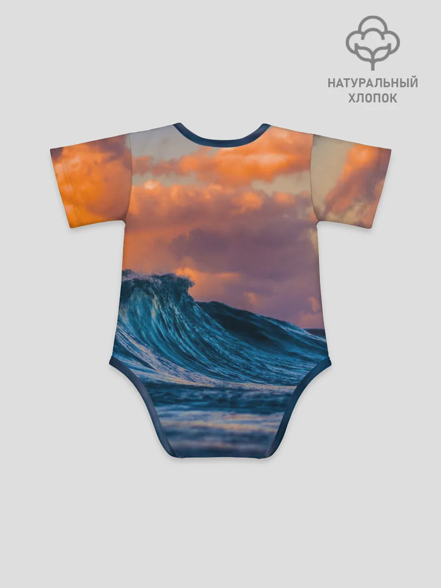 Детское боди / Закат над волной