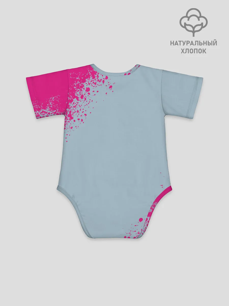 Детское боди / 067 | Розовые брызги