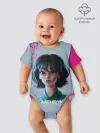 Детское боди / 067 | Розовые брызги